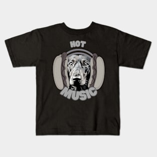 Funny Gifts for Music And Dachshund Fans Kids T-Shirt